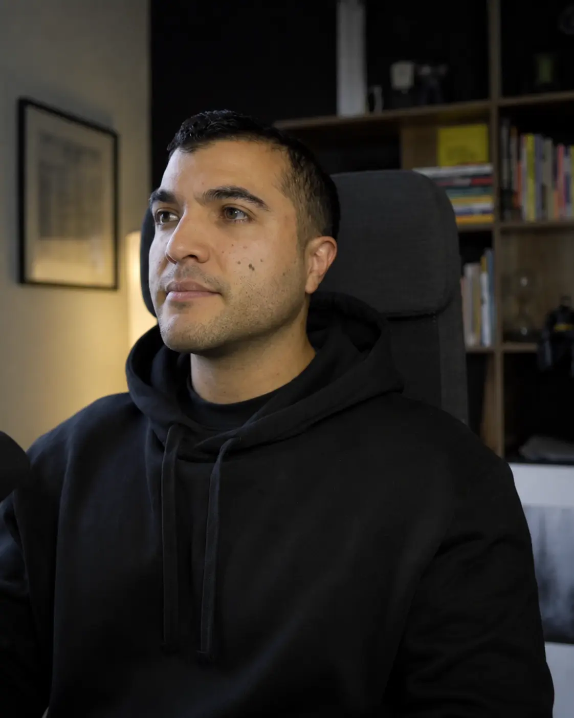 Matt Perelli, founder of Email Engineers, at his desk