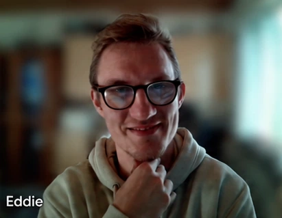 Eddie on the weekly team call